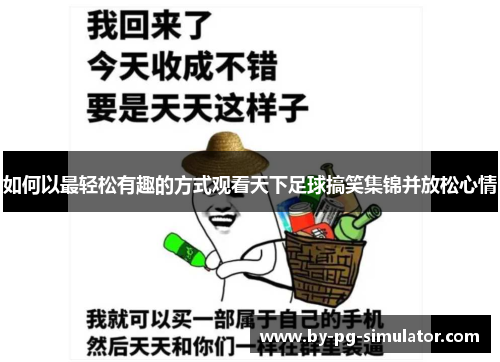 如何以最轻松有趣的方式观看天下足球搞笑集锦并放松心情 如何以最轻松有趣的方式观看天下足球搞笑集锦并放松心情