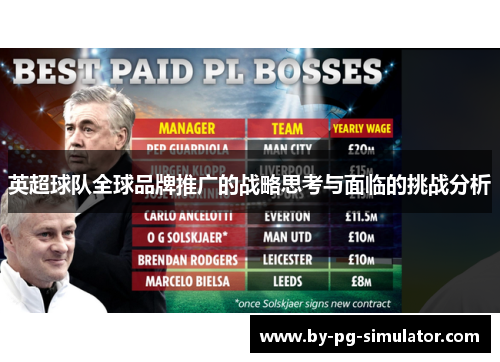 英超球队全球品牌推广的战略思考与面临的挑战分析